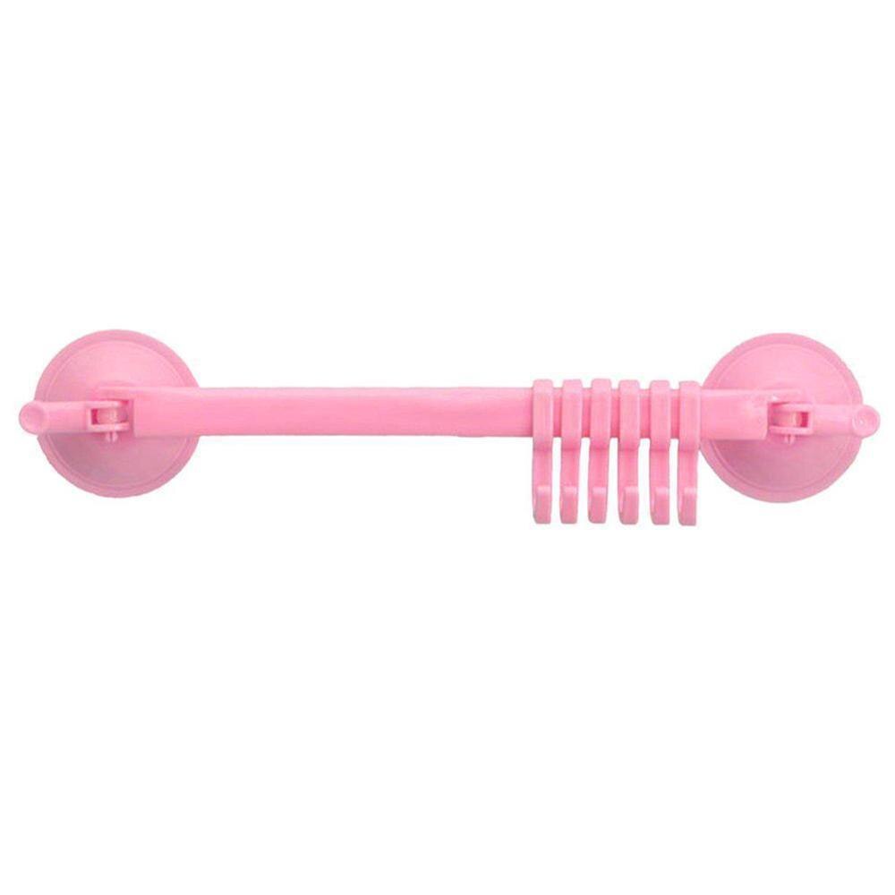6 ganchos toallero ventosa taza baño cocina pared puerta titular ventosa suspensión hogar almacenamiento organización: pink