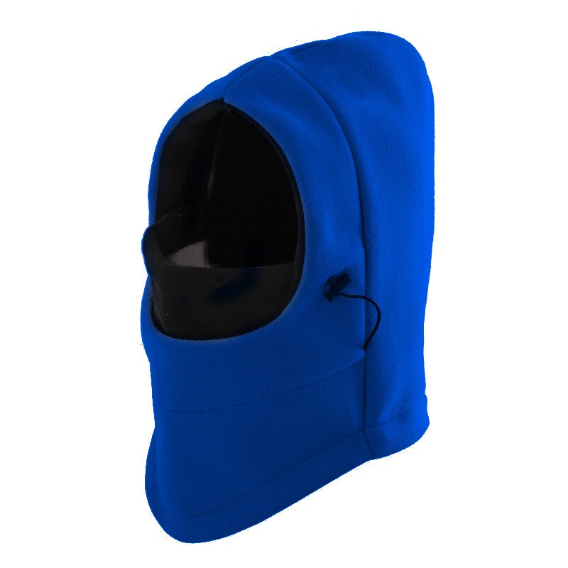 Winter Balaclava Hat Windproof Hat With Mask Unisex Ski Hat Mens Winter Fleece Hat Wrapped Warm Hat: Blue  and  Black