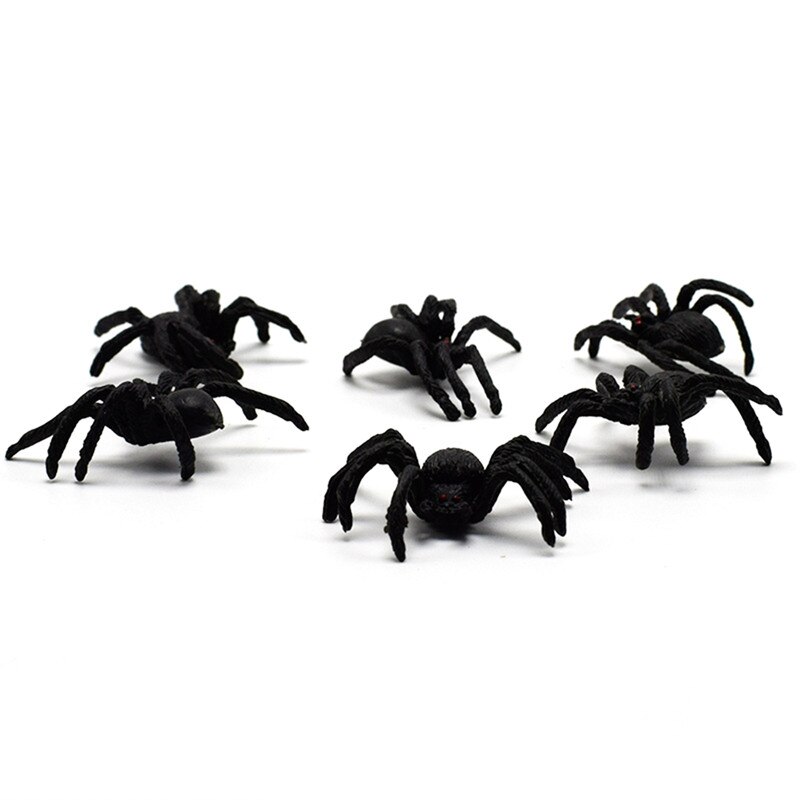 50 stücke Grusel schwarz spinne spukhaus spinne Netz Bar Party dekoration lieferungen Simulation knifflig spielzeug halloween dekoration @ 3