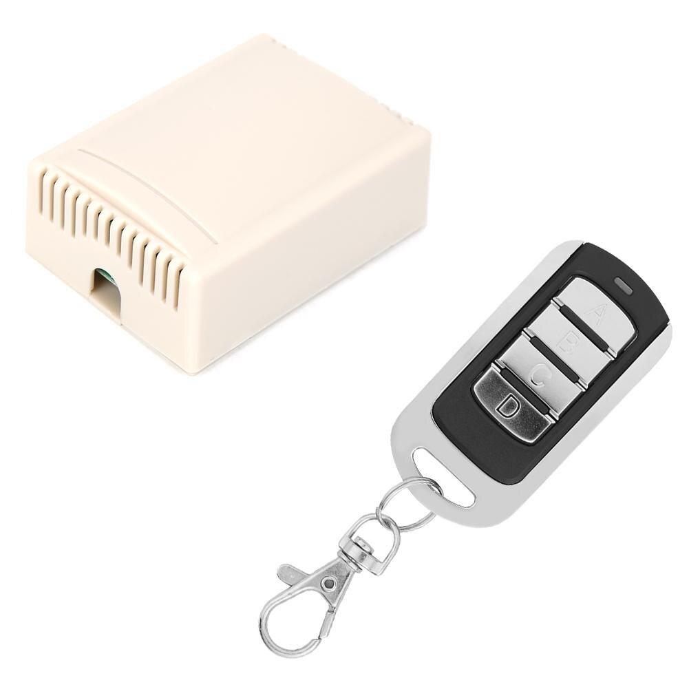 433MHz DC 12V 4CH Remote Control Switch Stable Performance High Receiving Sensitivity for Garage Door Receiver and Transmitter: 1PCS 071 4key