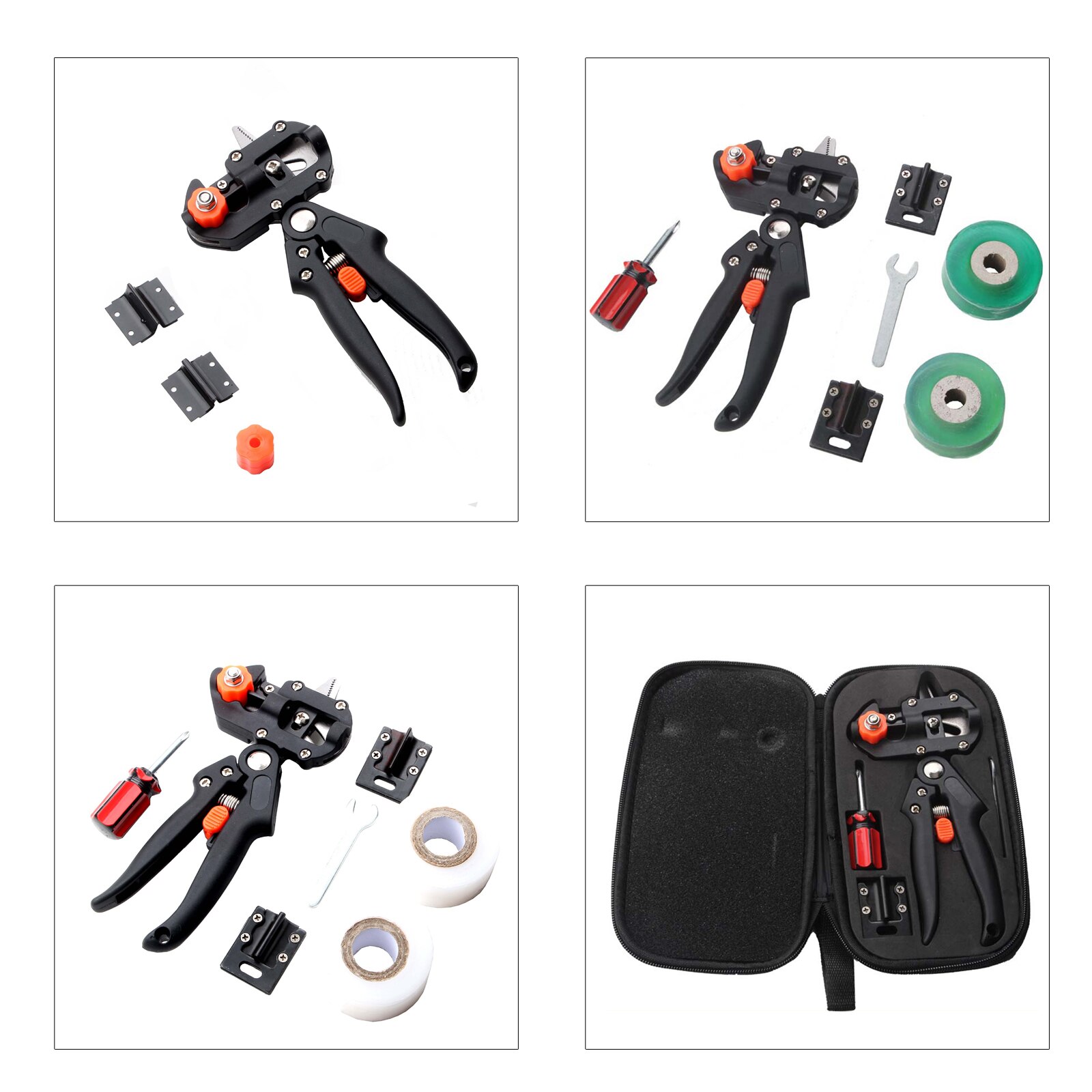 Garden Grafting Pruner Graft Tool Pliers Plant Cut Grafting Set Kit Farming Fruit Tree Pruning Shears Scissor Seedling Pruning