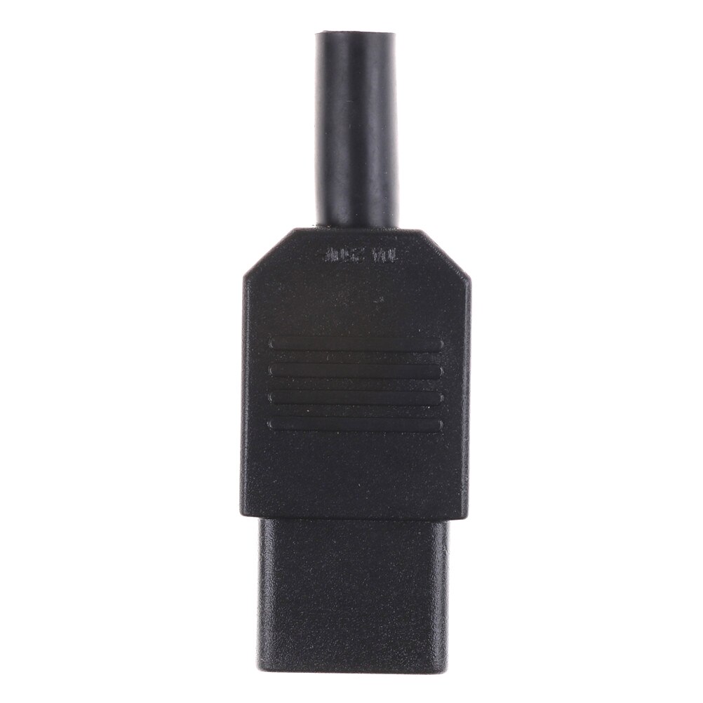 1Pcs Black IEC 320 C13 Female Plug Rewirable Power Connector 3pin Socket 10A /250V IEC C13 Female Connector