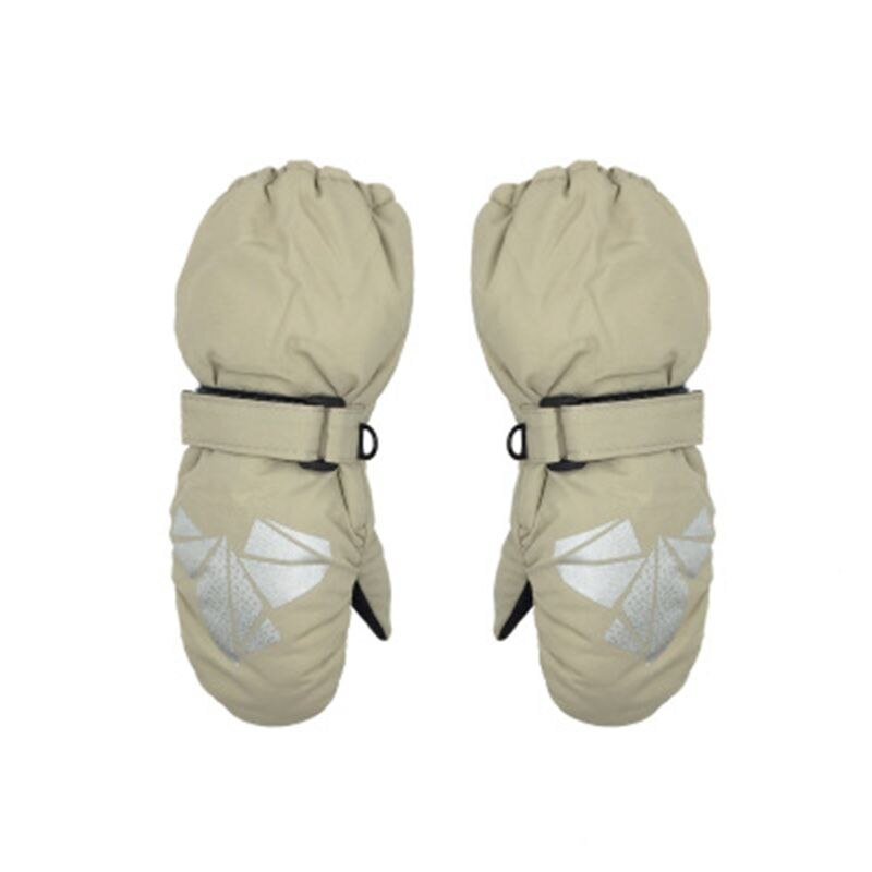 Enfants hiver gants garçons filles géométrique imprimer épais coupe-vent imperméable bébé moufles: BG