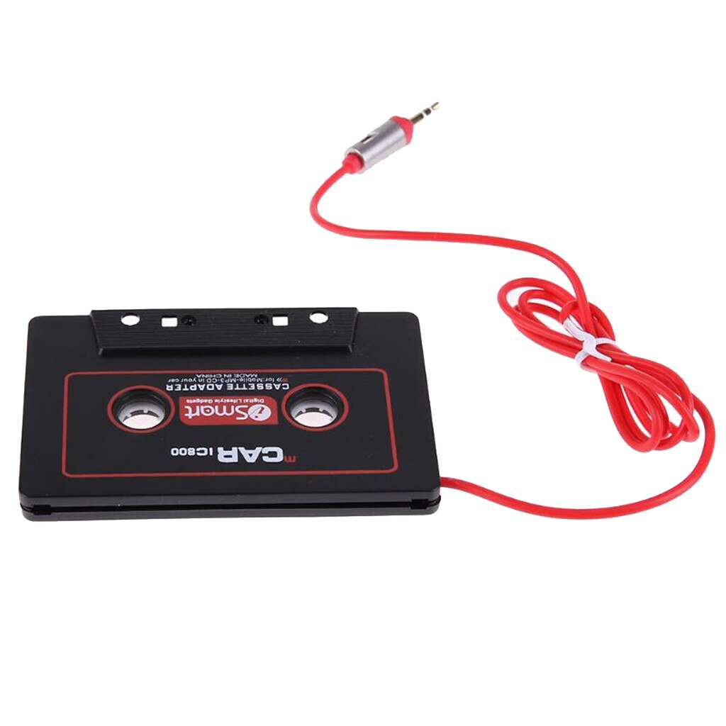 AUX Music Cassette Tape Player Adapter For Audio, CD, Radio, MP3 And Black