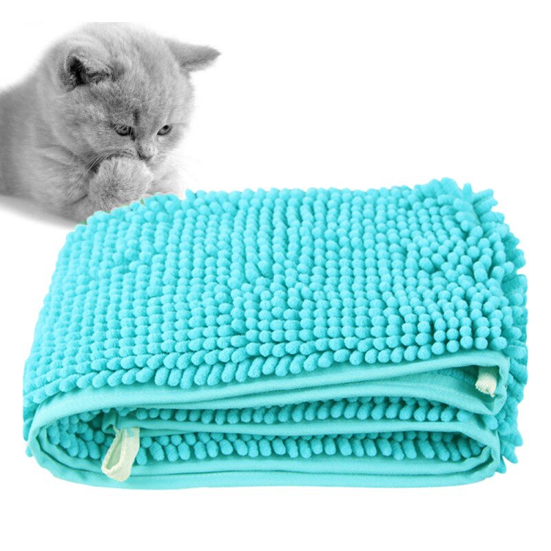 Toalla de baño para perros duradera, Toalla de microfibra suave, toallitas de limpieza de agua fuertes y absorbentes, toallas mágicas para secar el cabello para perros