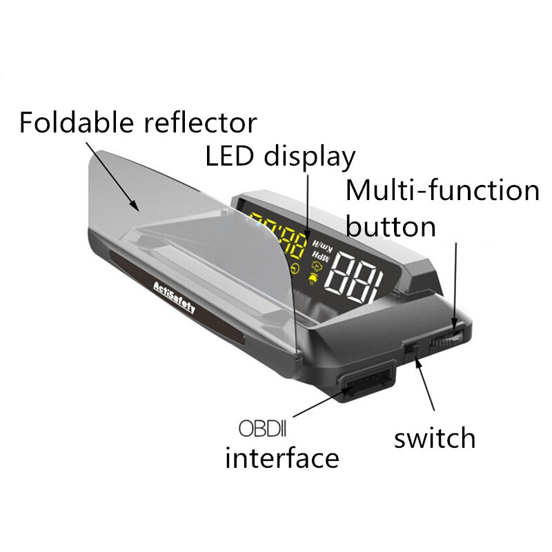 Car Electronics Head Up Display Obd 2 Display Projector On Windshield Gps Speedometer Hud Projector Car Speedometer Car Screen