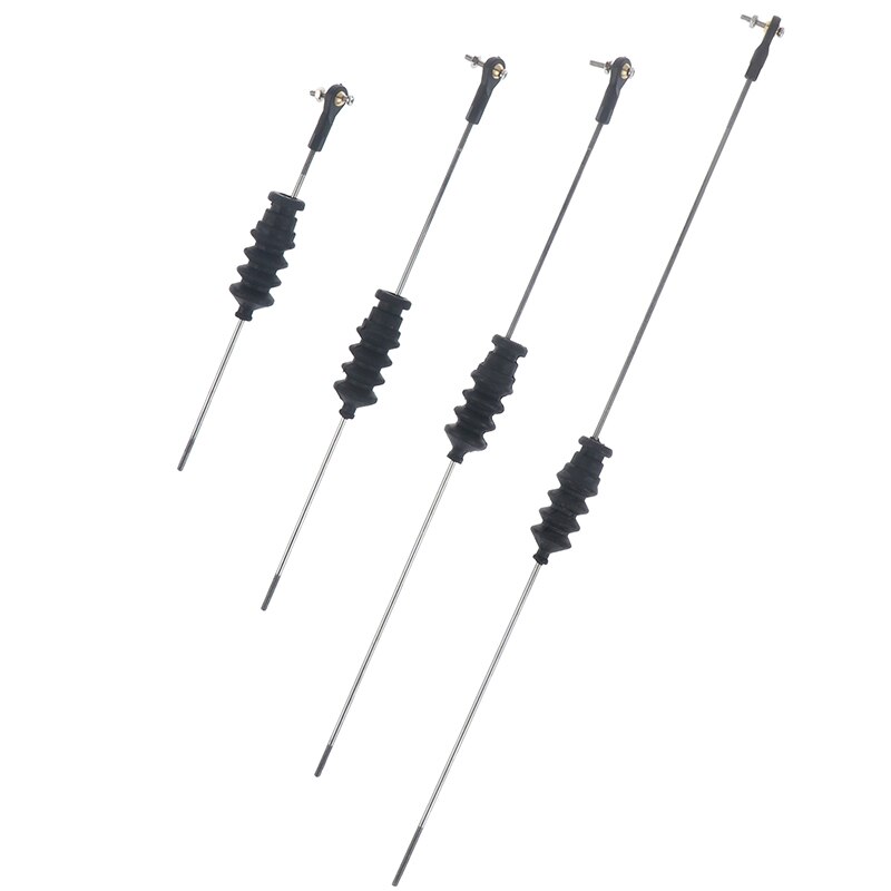 RC Model Boat Push Rod Kit Include M2 Rod End +Rubber Bellows Seals+M2 Pull Rod