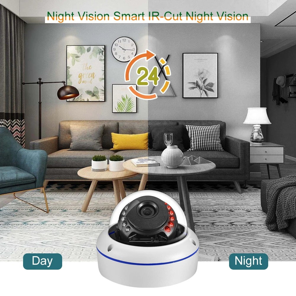 Gadinan 1,7mm Fisheye Weitwinkel 4k IP-Kamera Grad Gesichts erkennung Poe 8mp CCTV Überwachungs kamera Bewegungs erkennung xmeye ﻿