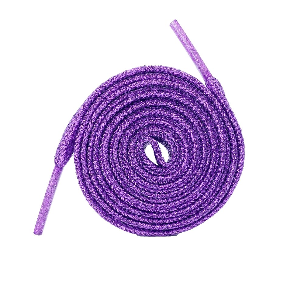 Kleurrijke Brede Kanten Schoenveters Van Sneakers Metallic Glitter Shiny Goud Zilver Sport Running Platte Pailletten Waterdichte Schoen Veters: Purple