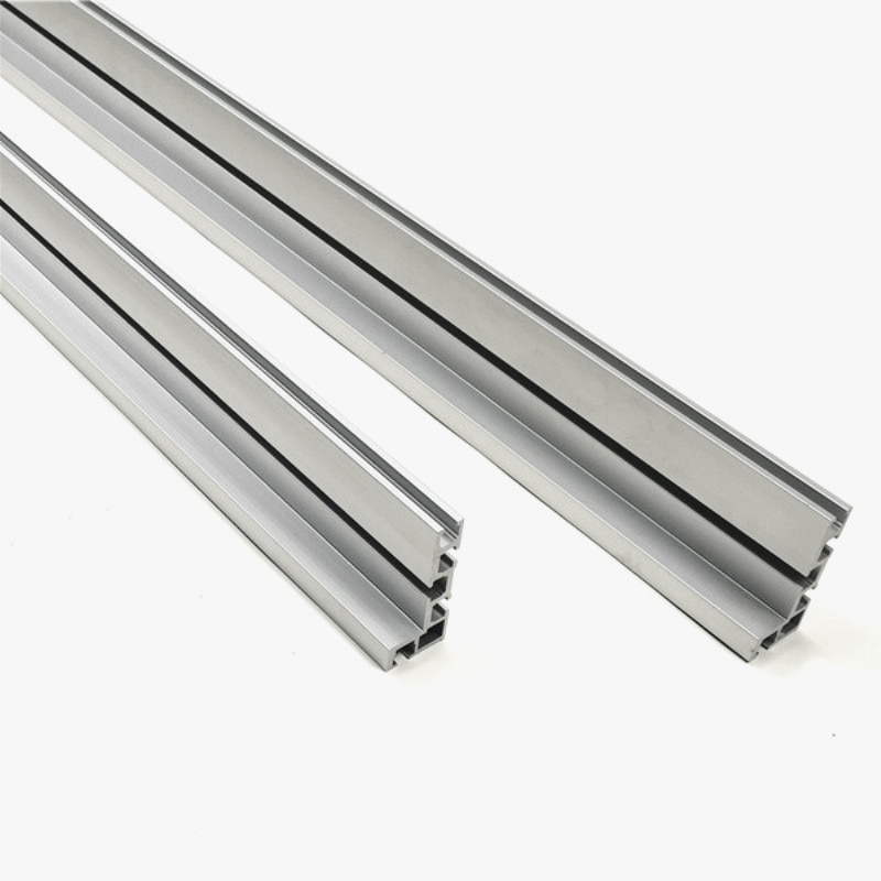 600mm/800mm Aluminium Profile Fence 75mm Height with T-tracks and Sliding Brackets Miter Gauge Fence Connector for Woodworking
