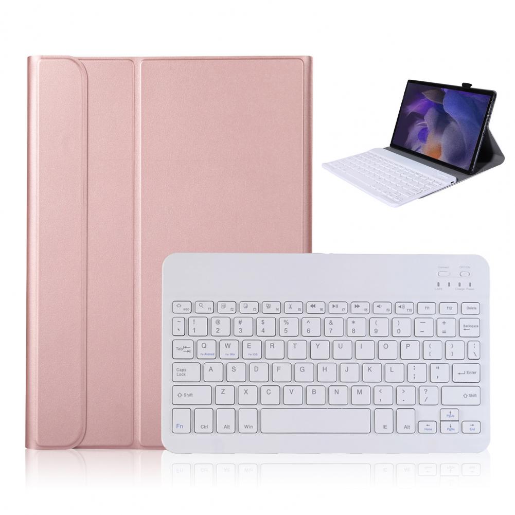 for Samsung Tab A8 SM-X205/X200 Tablet Keyboard Case Bluetooth-compatible Keypad Case Detachable Touchpad Protective Case