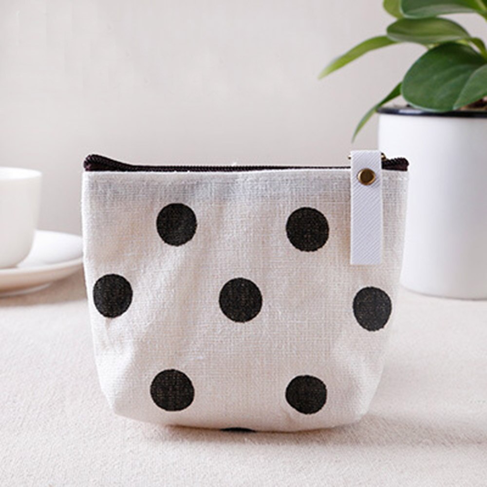 ISKYBOB 1PC Unisex Canvas Purse Card Key Mini Purse Pouch Canvas Tas Kleine Rits Portemonnee Kaart houder Portemonnee: 3