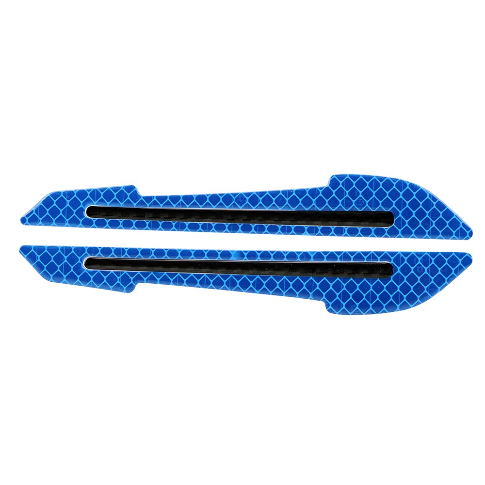 2Pcs Precut Reflective Marking Tape Strip Stickers RearView Mirror Anti-Collision Safety-Warning Sign Decals: Blue