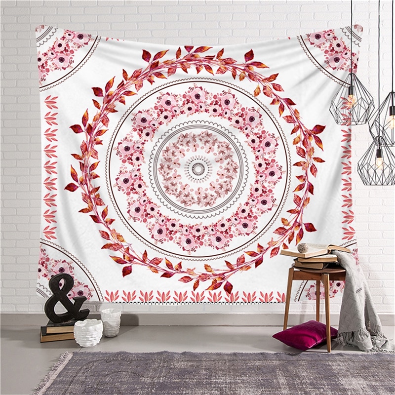 Bohemian wandtapijt mandala wanddecoratie strandmat handdoek polyestervezel mandala wandtapijt bedsprei woondecoratie
