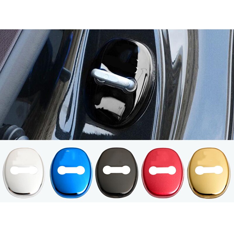 Automobile stainless steel door lock cover 4pcs/set Interior accessories for Toyota for Lexus UX NX RX CT LX series