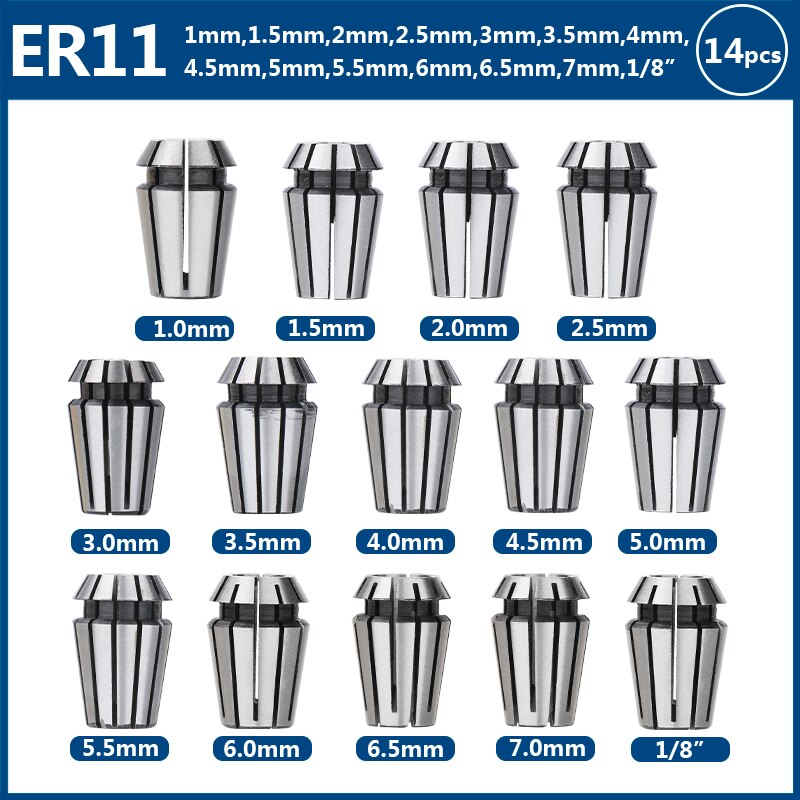 XCAN Spring Collet ER 11 Collet Chuck for CNC Milling Cutter Engraving Machine Spindle Motor Precision Chuck Lathe Tool Holder