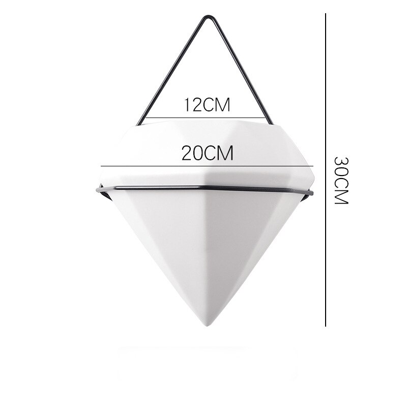 Succulente bloempothouder decoratief met touw hangende plantenbak muur wit praktisch modern keramiek -35: Rood