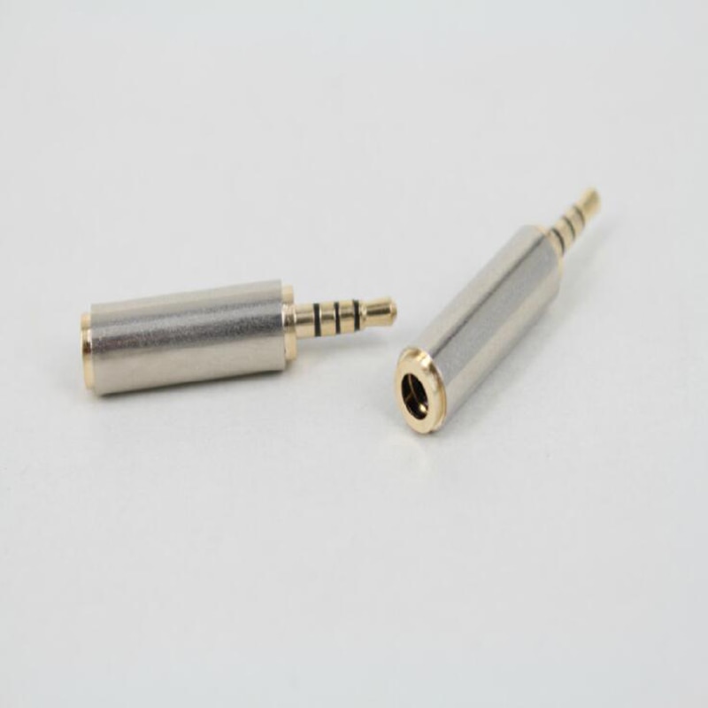 1pc Gold 2,5mm Stecker auf 3,5mm Stereo Audio Adapter Stecker Konverter Kopfhörer Jack Für Nokia Kopfhörer adapter