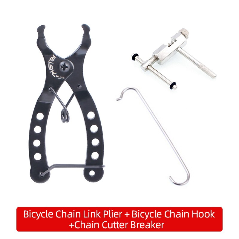 Mini Bike Chain Quick Link Tool Met Haak Fietsketting Quick Link Cutter Breaker Wear Indicator Fiets Tool Kit Accessoires: Plier Set C