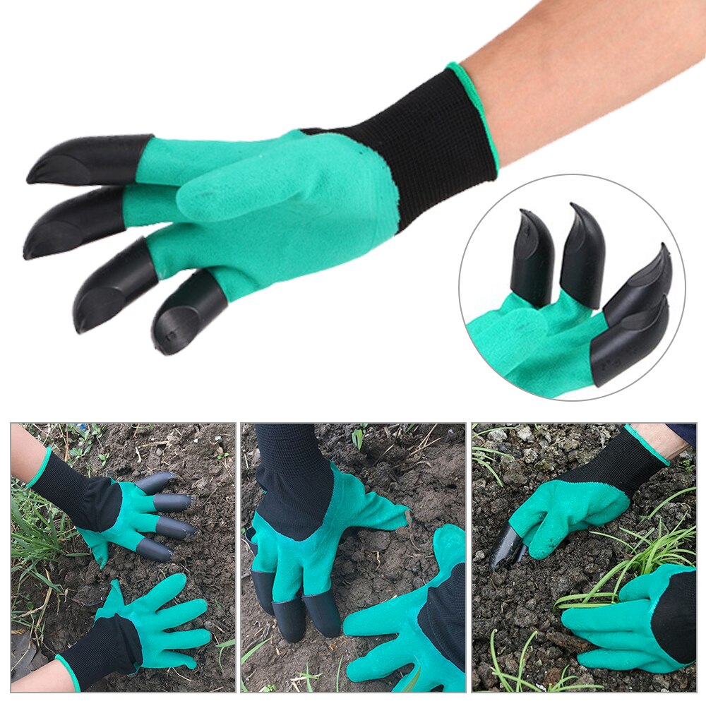 Tuin Handschoenen Met Klauwen Abs Plastic Tuin Genie Rubber Handschoenen Quick Graven Beschermende Veiligheid Golves Voor Graven Planten