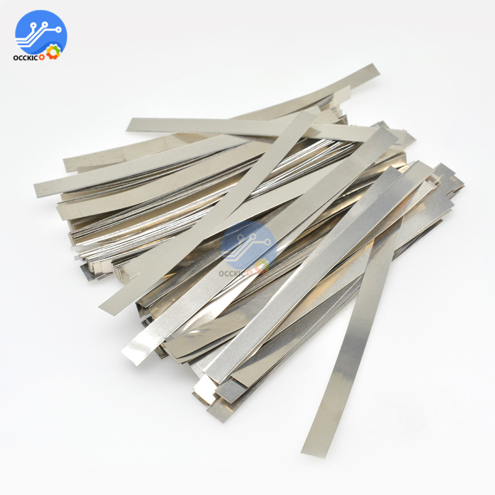 BMS 18650 Li-Ion Batterie Nickel Blatt Platte Vernickelt Stahl Gürtel Streifen 0,1 MM 18650 Zellen Stecker Schweißen