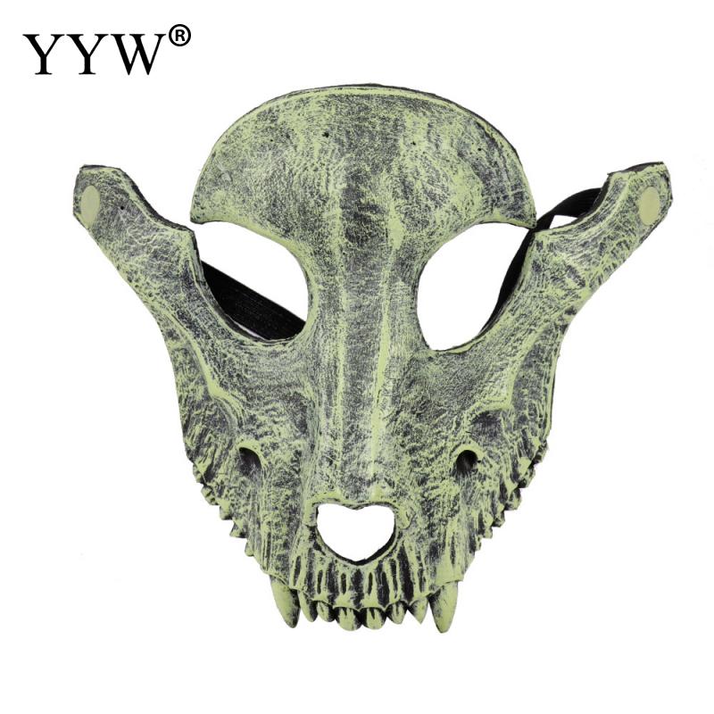 Dinosaur Mask Party Halloween Funny Masks Mascaras Animales Masquerade Cosplay Eye Masker White Skull Maska Carnival Party Mask: gray