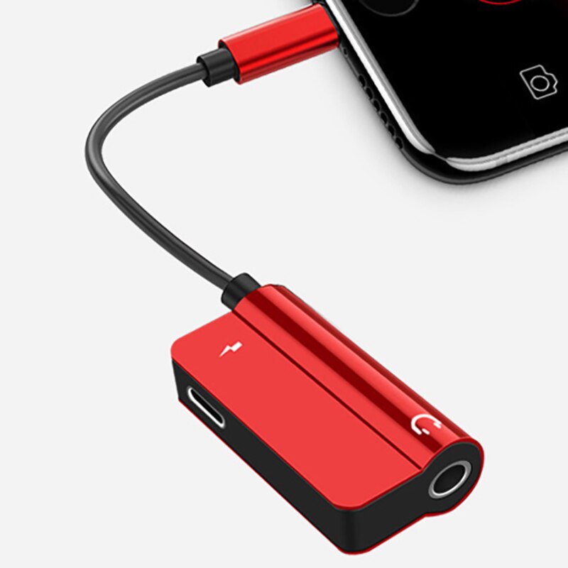 2 in 1 Lightning Male to 3.5mm Earphone Jack Female Adaptor for iPhone X XR XS 11 12 13 Pro Max 8 7 Plus Connector Audio Adapter