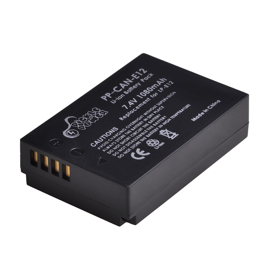 4 Uds LP-E12 LP E12 LPE12 Li-Ion batería y LED Dual USB cargador para Canon EOS M EOS M10 M50 M100 100D beso X7 rebelde SL1 Cámara: 1 Battery