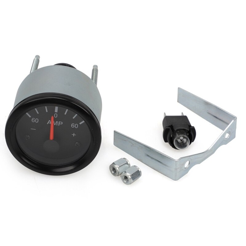 2 Inch 52mm Mechanical Car Cockpit Ammeter Gauge 60-0-60 Amp Meter Gauge 12V Volt