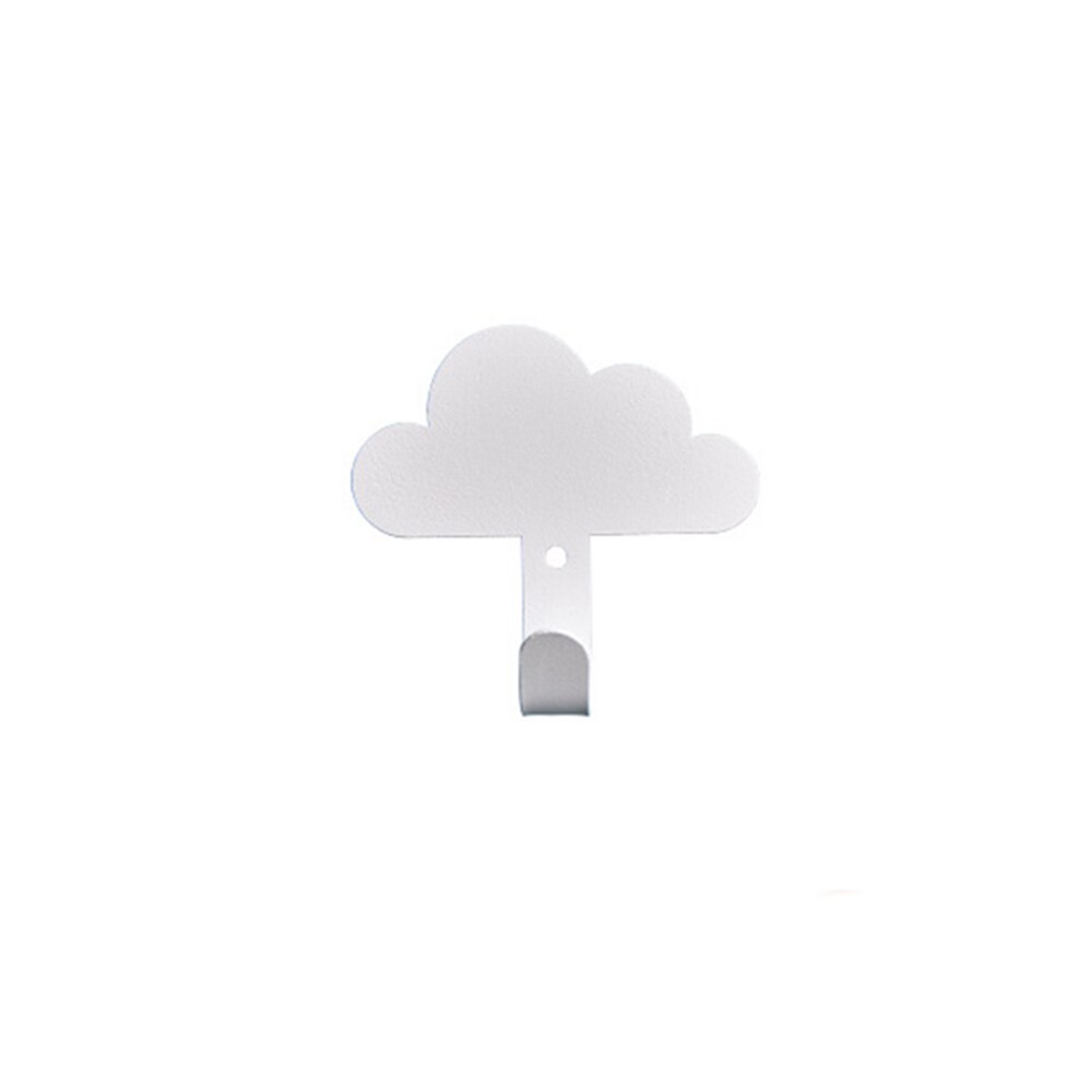 Useful Nordic Clothes Hanger Wall Mounted Coat Hook Cloud Shape Hook Kid Room Wall Decoration Children Room Decorative Hanger: XW04200