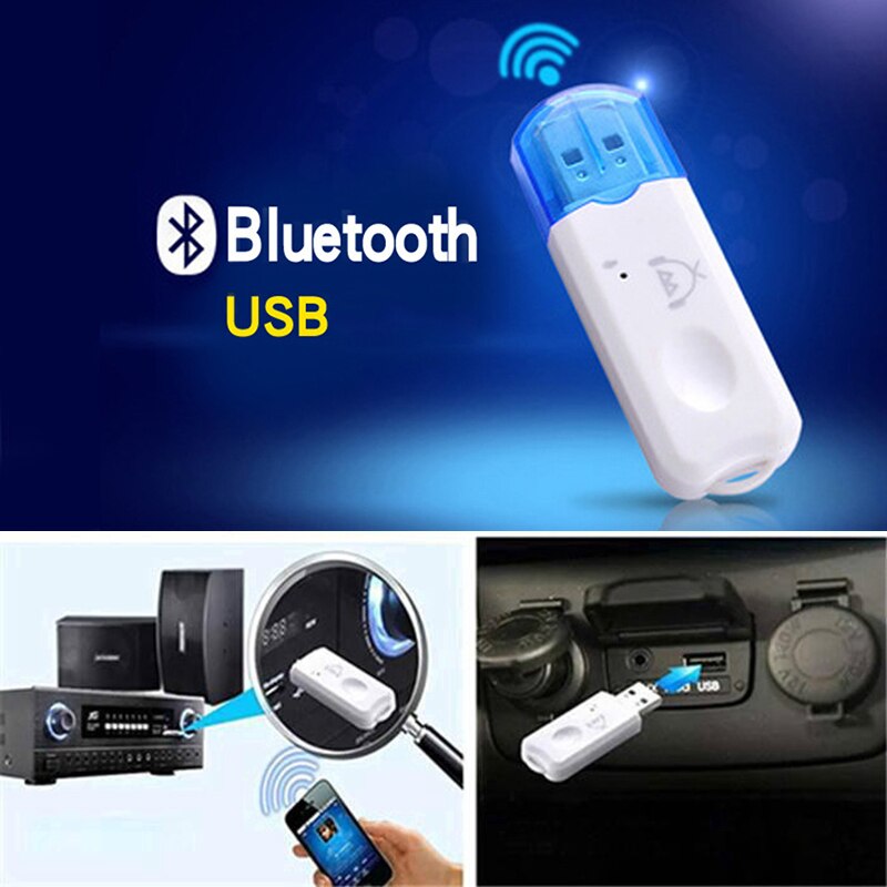 Mini Draagbare Usb Draadloze Bluetooth V2.1Stereo Muziek Audio Receiver Adapter Handsfree Voor Tv Auto Thuis Speaker Draadloze Adapter
