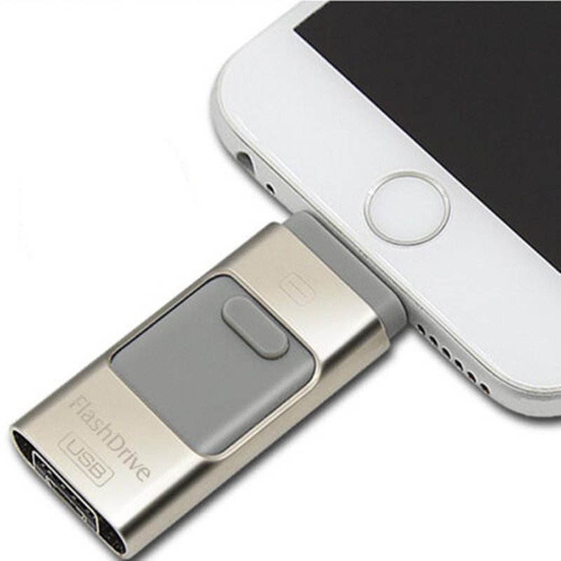 USB Flash Drive Voor iPhone 7 6s 6 Plus 5 4S iPad OTG Pendrive 64GB 128GB 256GB Pen drive HD Externe Opslag Memory Stick USB 3.0