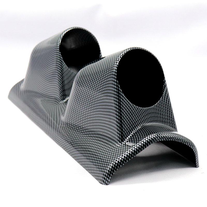 Car Gauge Pod Holder - Dual Hole 52mm - Plastic - for Volt Gauge