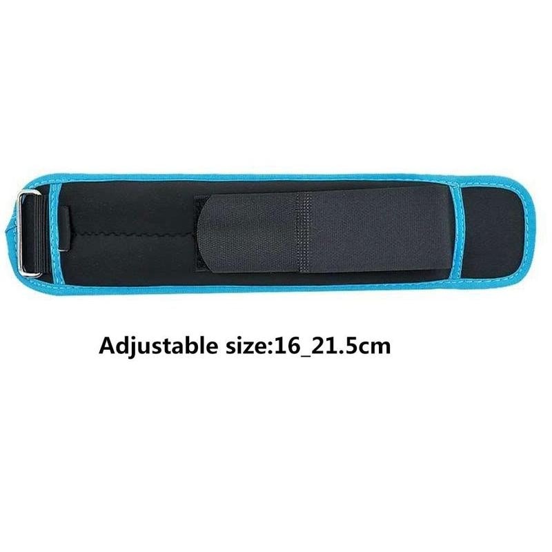 0.6kg/pair Adjustable Wrist Ankle Weights Iron Sand Bag Weights Straps with Neoprene Padding for for Exercise Fitness Running