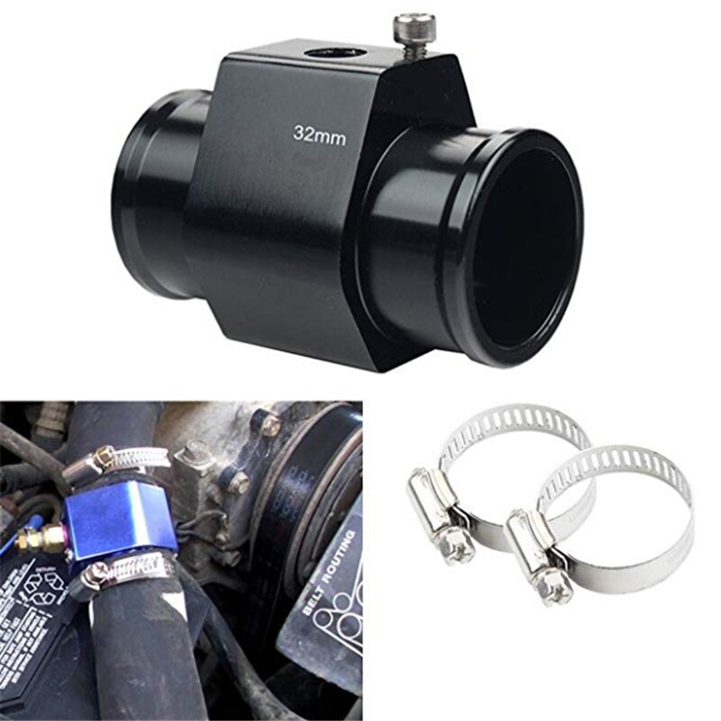 Neueste 1Pc Wasser Temp Temperatur gemeinsam Rohr Sensor Messgerät Kühler Schlauch Adapter Größe 28/30/32/ 34/36/38/40mm