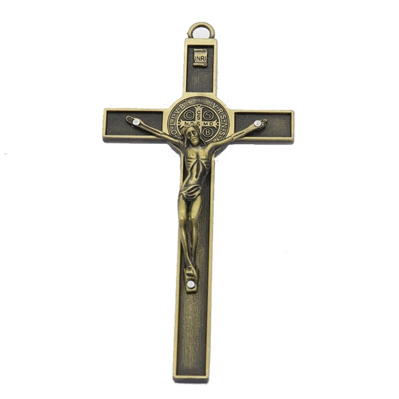 Katholieke Jesus Cross Hanger Christus Religieuze Auto Hanger Opknoping Muur Crucifix Cross Auto Styling Accessoires Auto Decoratie: Default Title