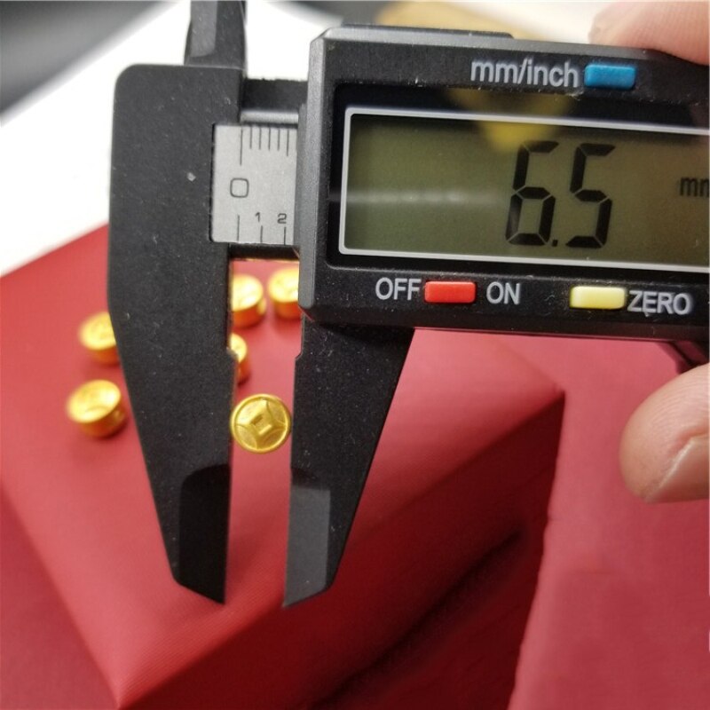 1PCS Real 24K Yellow Gold Pendant Women 3D Mini Luck Coin Bead 0.13-0.16g (Pendant only)