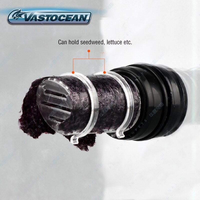 VASTOCEAN Magnetic Fish Feeder Frozen Dried Red Worm Cup Automatic Feeding Seedweed Artemia