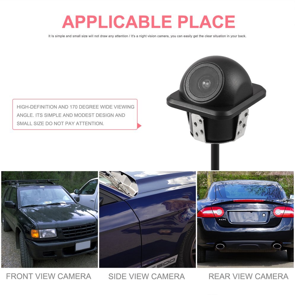 Waterproof Wide Angle HD Car Backup Rear View Camera With Mirror Image Convert Line Reverse Camera Parking Assistance System