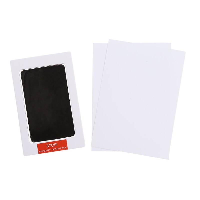 Kit de marco de fotos con huella impresa a mano para bebé recién nacido, almohadilla de tinta táctil limpia no tóxica