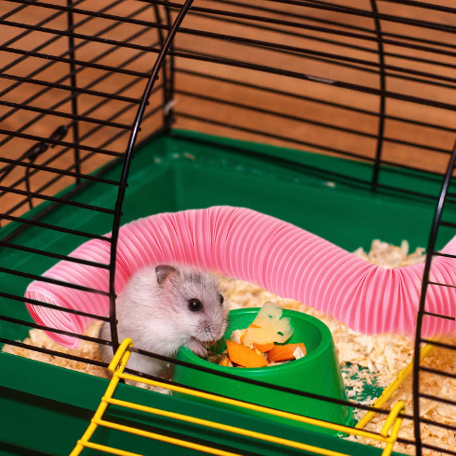 Plastikowa zabawa szkolenie rura klatka dla chomika dom chomik tunel teleskopowy trwały tunel zabawka dla chomika mała świnka morska zabawka dla chomika