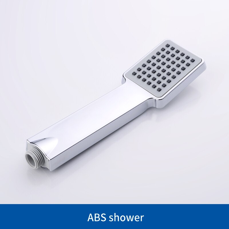 Square Adjustable Lifting Shower Slide Bar with Shower Holder ABS Sliding Bar Shower Set: Shower Only