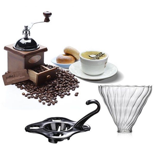 Filtre de café en verre entonnoir | Dripper de café intelligent, filtre de café en verre, Pour le café, goutteur d'entonnoir