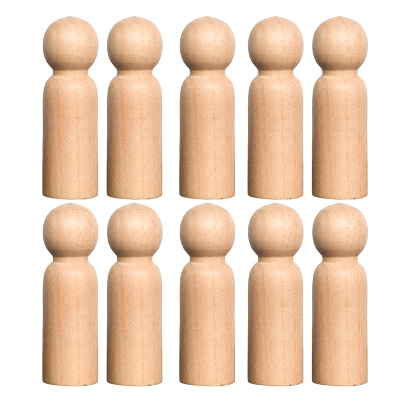 Frühpädagogisches spielzeug aus holz, weiße, leere lehrmittel, hölzerner pilzkopf, kindergarten, holzembryo, diy-holzpuppen: Rot