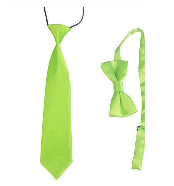 Kinderen Jongen Baby & Kids Leuke Kids Ties Bowtie Set Stropdas Bruiloft Kleding Accessoires HHtr0012: Green