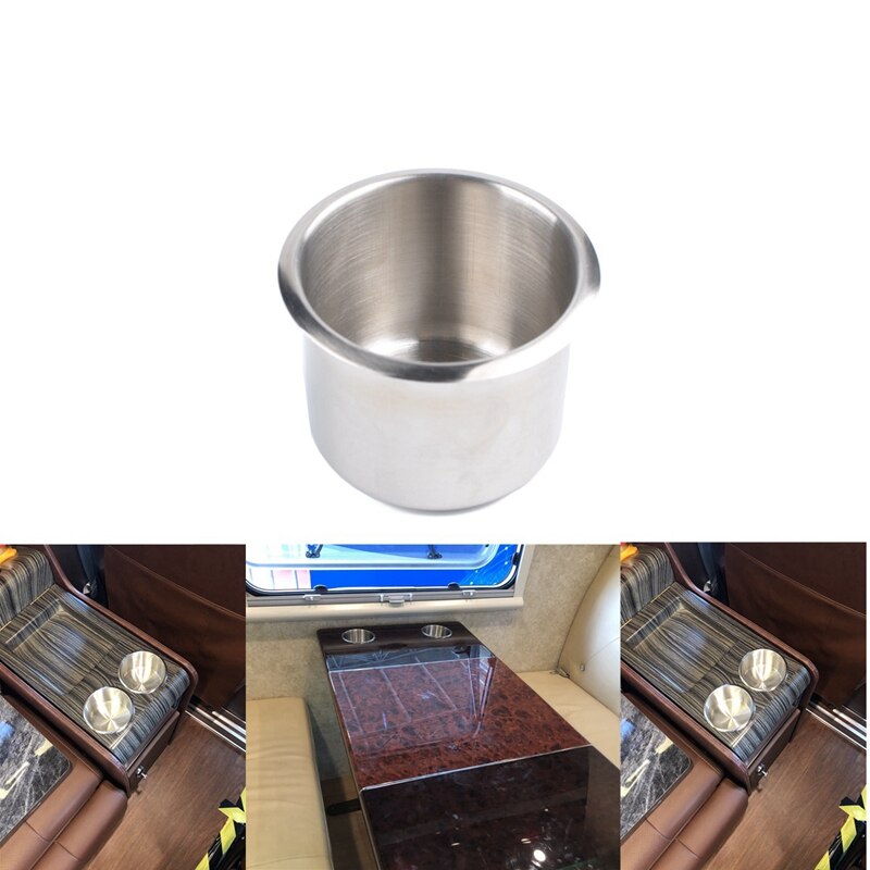 10 Only Boat Cup Drink Holder Stainless Steel -In Cup Holder,6.8 x 5.5 CM