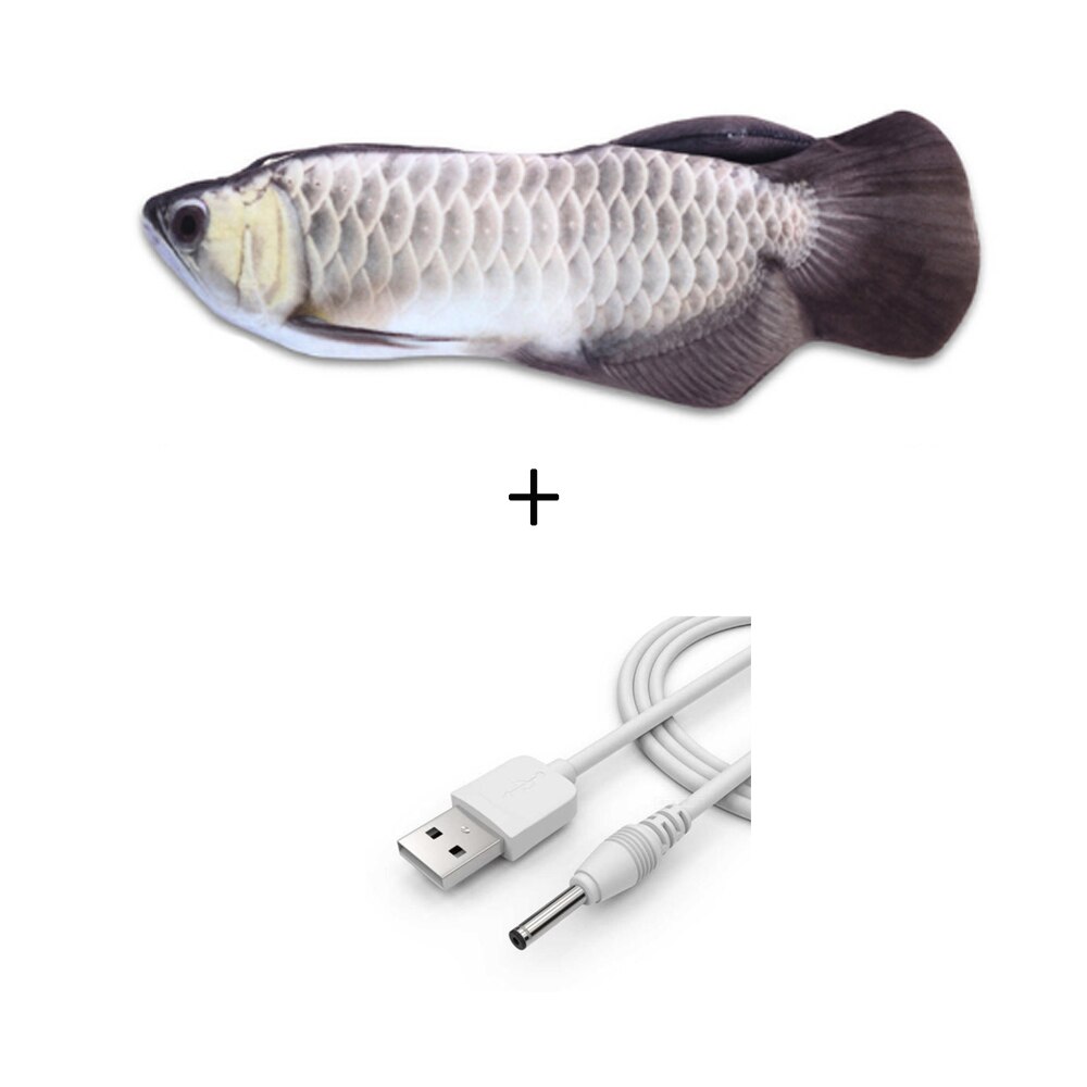 Jouet de chat électronique 3D poisson Simulation électrique jouets de poisson pour chats jouet de jeu pour animaux de compagnie fournitures de chat juguetes para gatos jouets pour animaux de compagnie