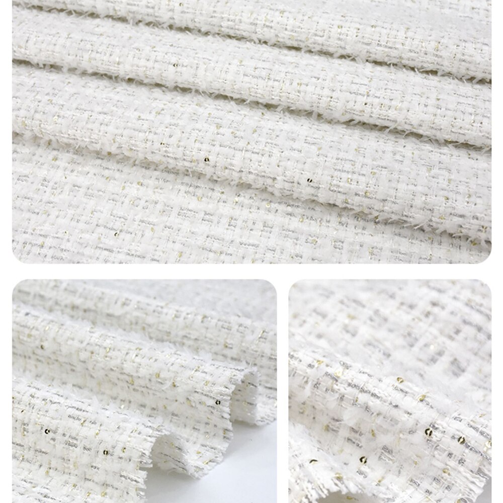 Vintage Autumn Winter Tweed Fabrics Multi Patterns Yarn Dyed Colorful Thread Woolen Fabrics For Sewing Suits Blazer Tissus