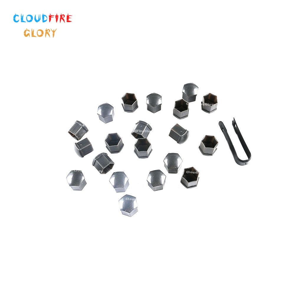 Cache-Écrous Roue Antivol Pour Voiture - Lot Noir/Argenté - Protection Vis Et Écrous - Compatible Audi A3 A5 Q3 Q4
