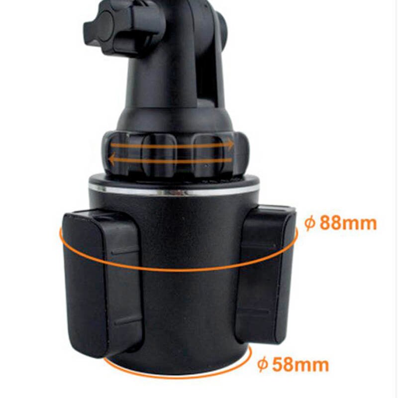 Car Cell Phone Holder Mount 360 Degree Adjustable Car Cup Holder Interior Accessories Drinks Holders